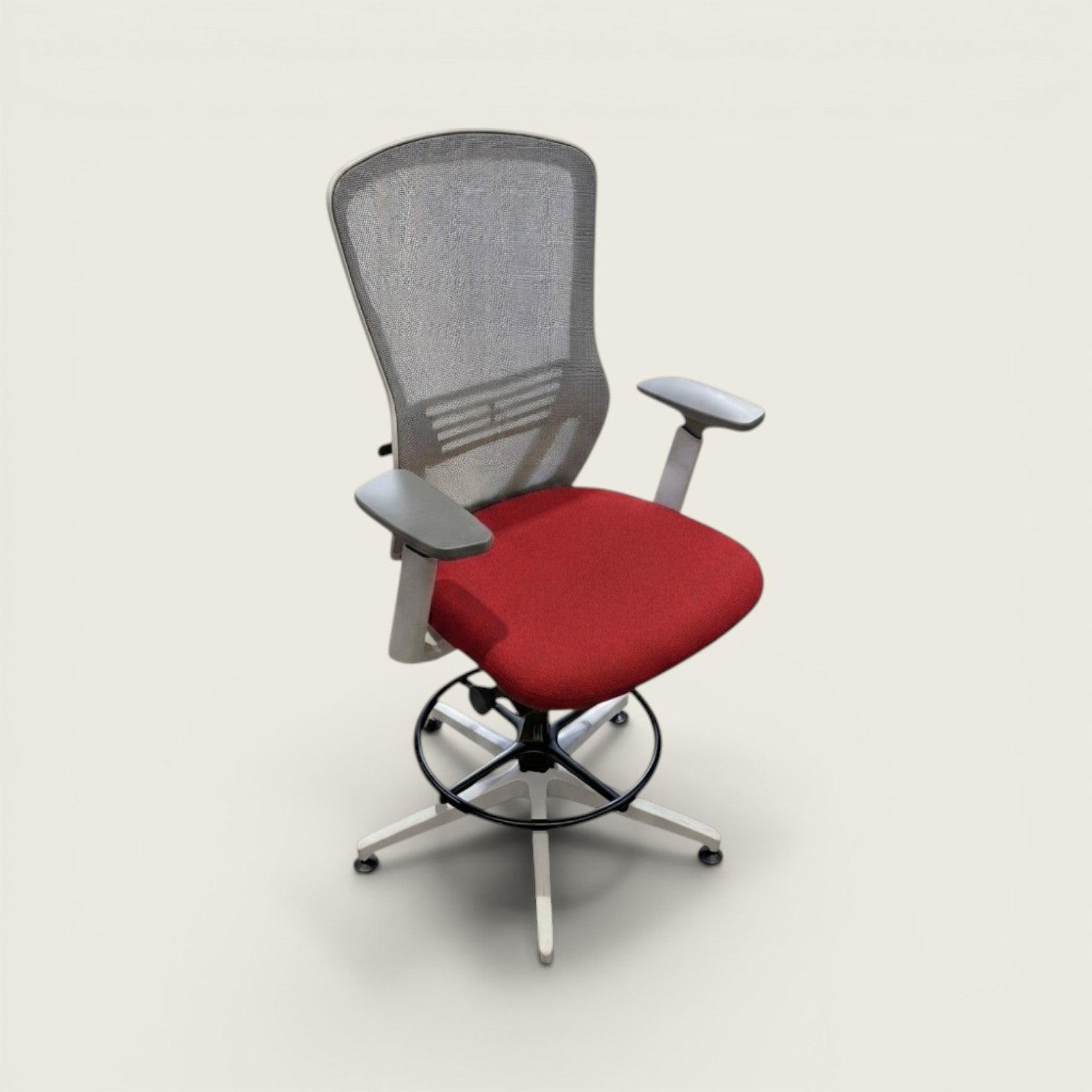 Senator: Ousby Draughtsman Chair in Red - Refurbished
