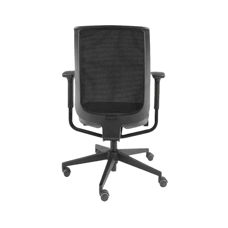 Steelcase: Reply bureaustoel met mesh rugleuning in grijze stof - Gerenoveerd