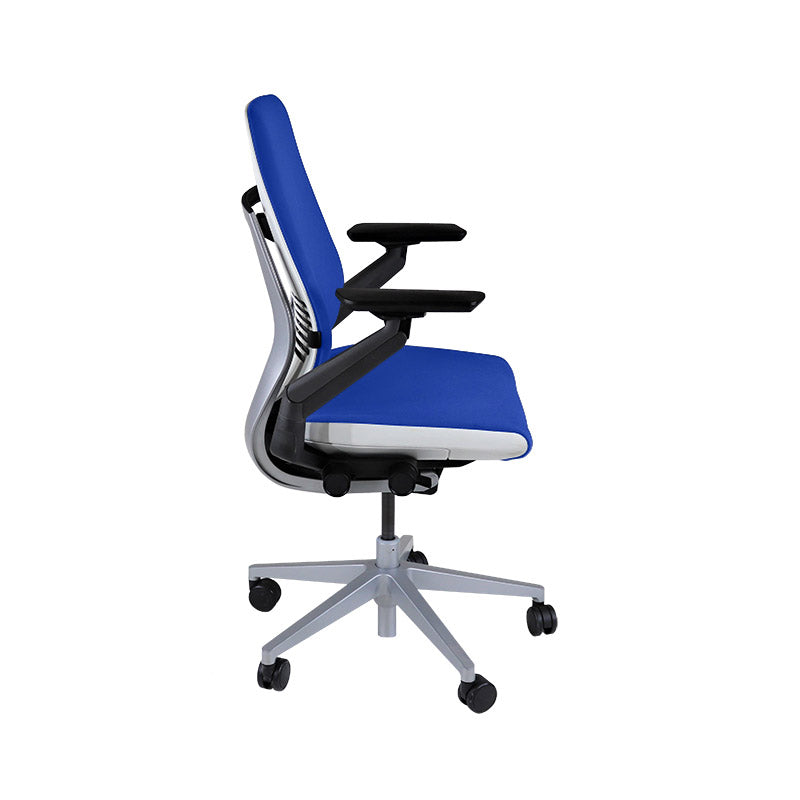 Steelcase: Gesture Ergonomische Bureaustoel - Blauwe Stof - Gerenoveerd
