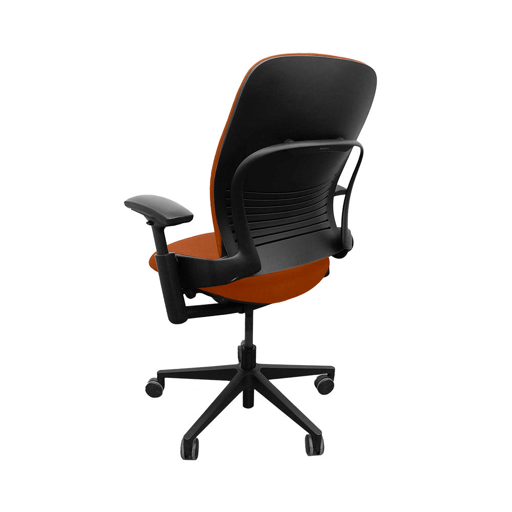 Steelcase: Leap V2 bureaustoel - bruin leer - gerenoveerd