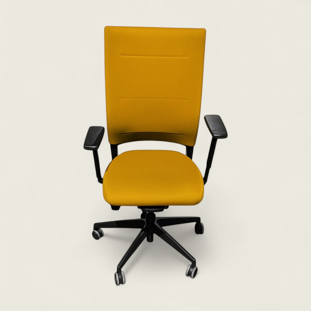 Sedus: Quarterback Task Chair in Yellow Fabric - Refurbished