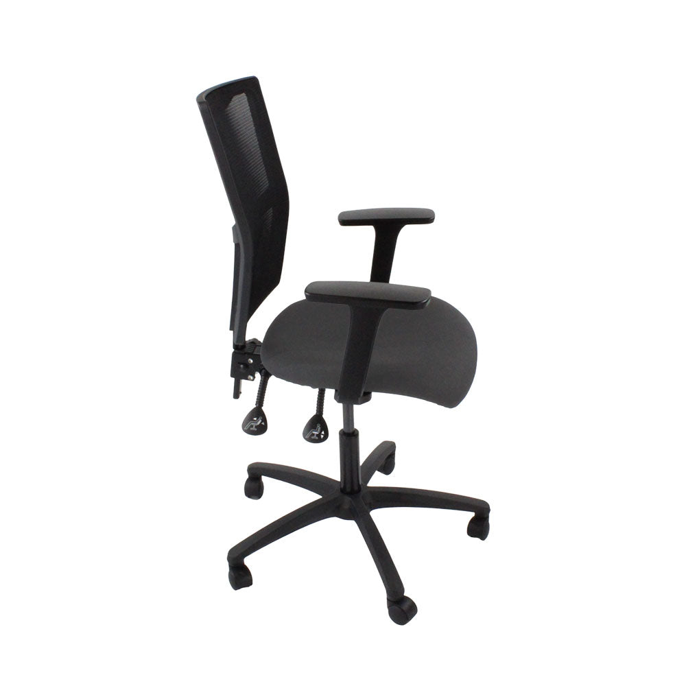 TOC: Ergo 2 bureaustoel in grijze stof - gerenoveerd