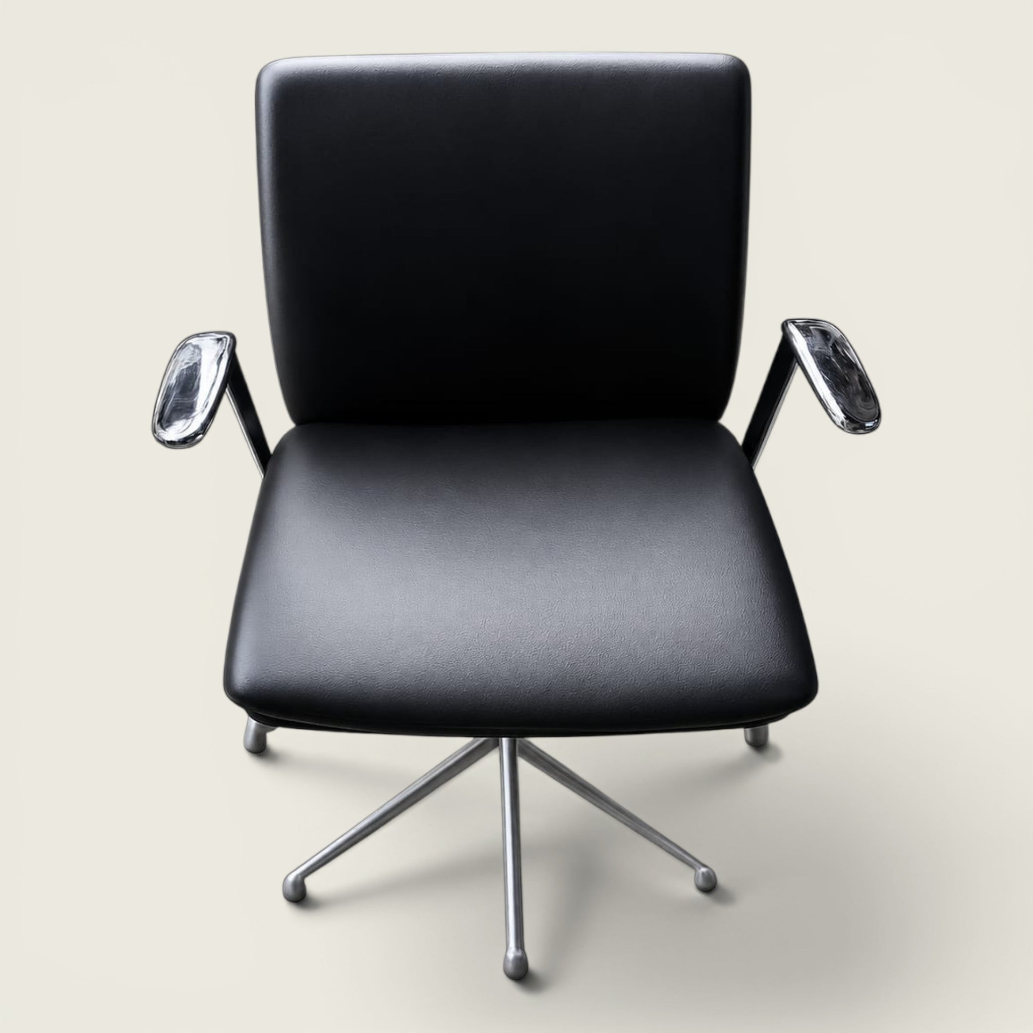 Boss Design: Tokoyo Meeting Chair in Black Leather - Refurbished