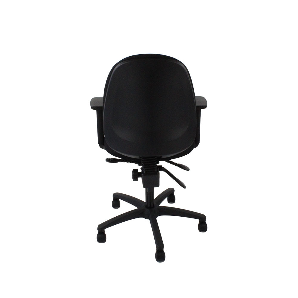 TOC: Scoop High Operator Chair in Black Fabric - Refurbished