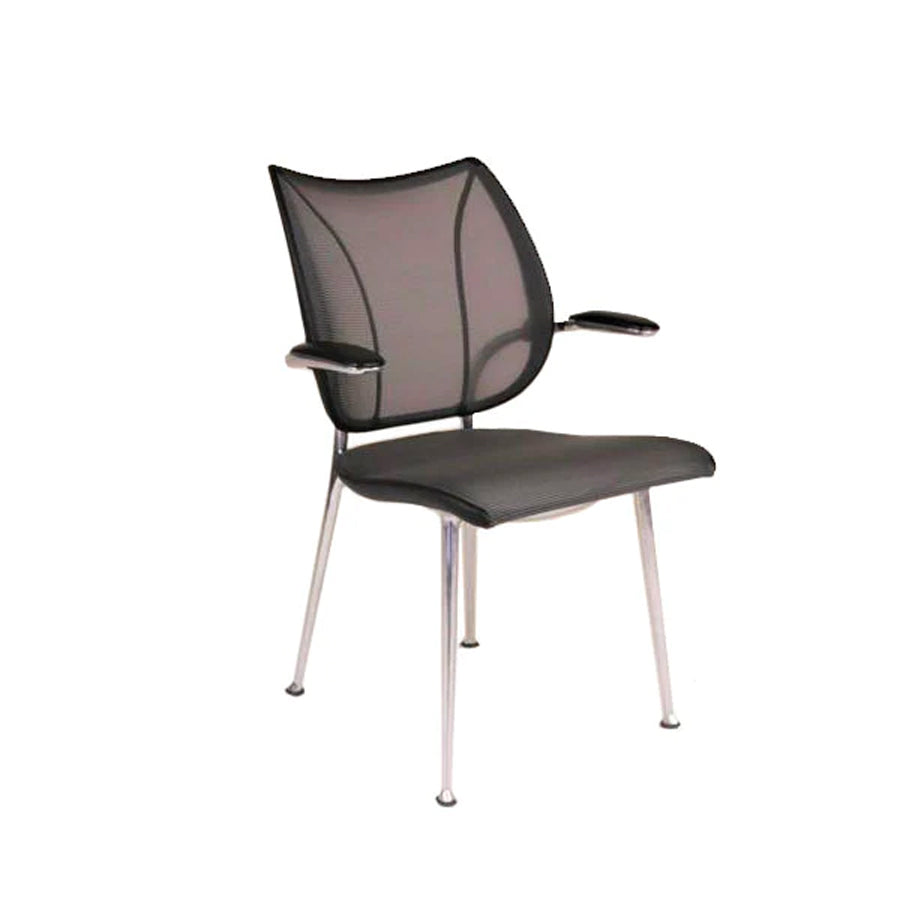 Humanscale: Liberty-bijzetstoel met aluminium frame - Gerenoveerd